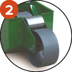 Central roller for better paint distribution