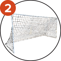 Qualifies in the light goals category (<10kg net included)