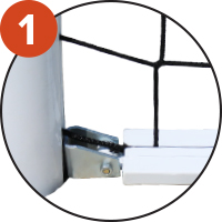 Fixations for net lifting frame included 