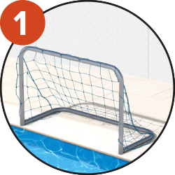 Made from stainless steel to avoid rust. The wide base frame gives the goal optimal stability