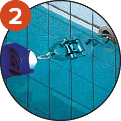 Application: Used to anchor lane marker lines to the head walls of swimming pools