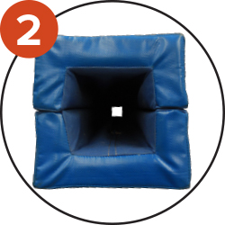 The 50mm thick foam effectively prevents injuries and absorbs impacts
