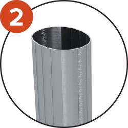 Aluminium structure insures maximum corrosion resistance