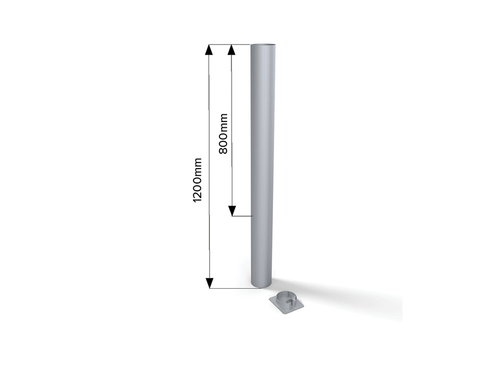 Ground sockets for rugby goal posts, Ø101.6mm